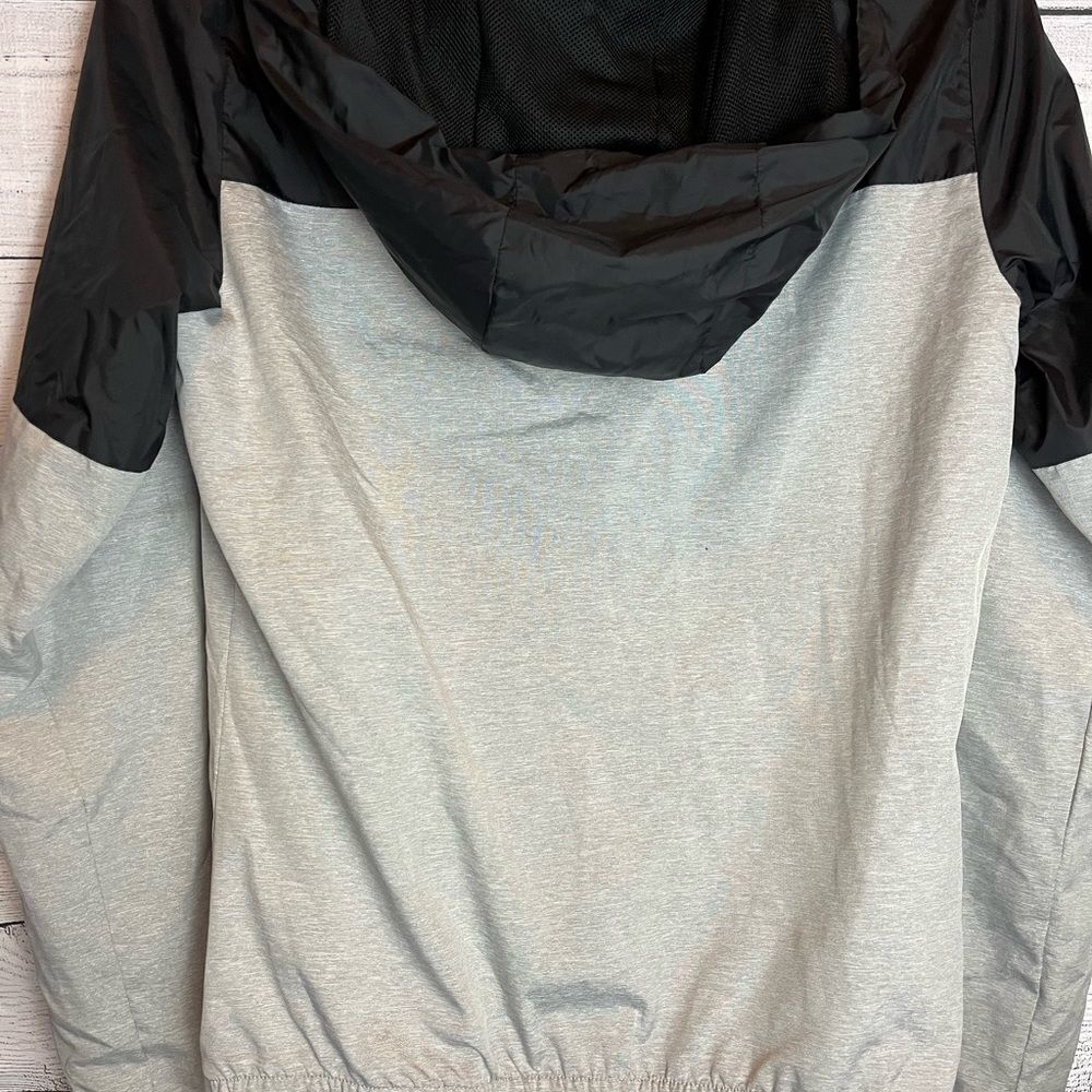 GARAGE Women’s XS Lightweight Casual Gray and Black Jacket with Hood Mes… - Picture 2 of 8